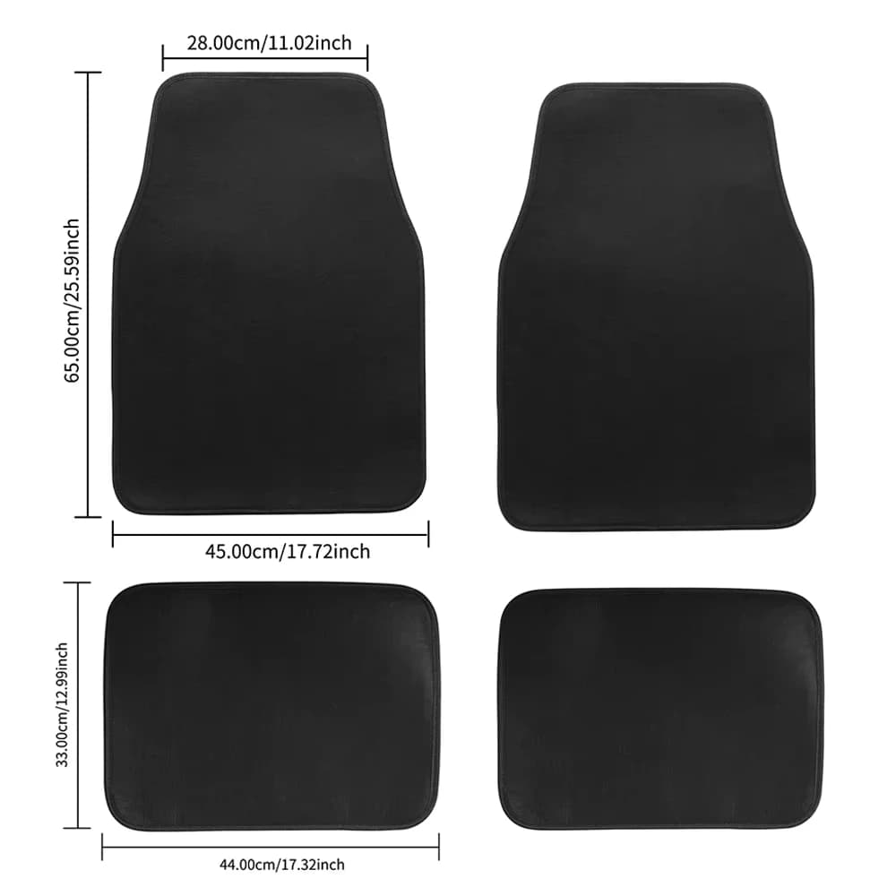 Tapis de sol de voiture universels, 4 pièces/ensemble, adaptés aux SUV, berlines, fourgonnettes, car
