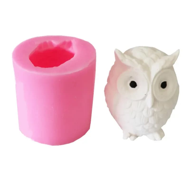 Pour le plaisir 3D hibou agneau Silicone moules sucre retournement chocolat gâteau moule bricolage a