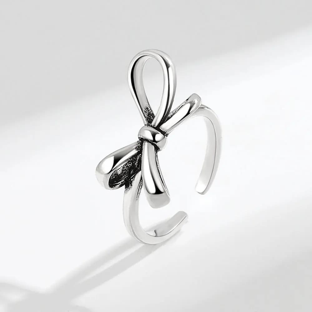 Bagues en argent regardé 100% pour femmes, ligne polaire, accessoires rétro simples, cadeaux de fête