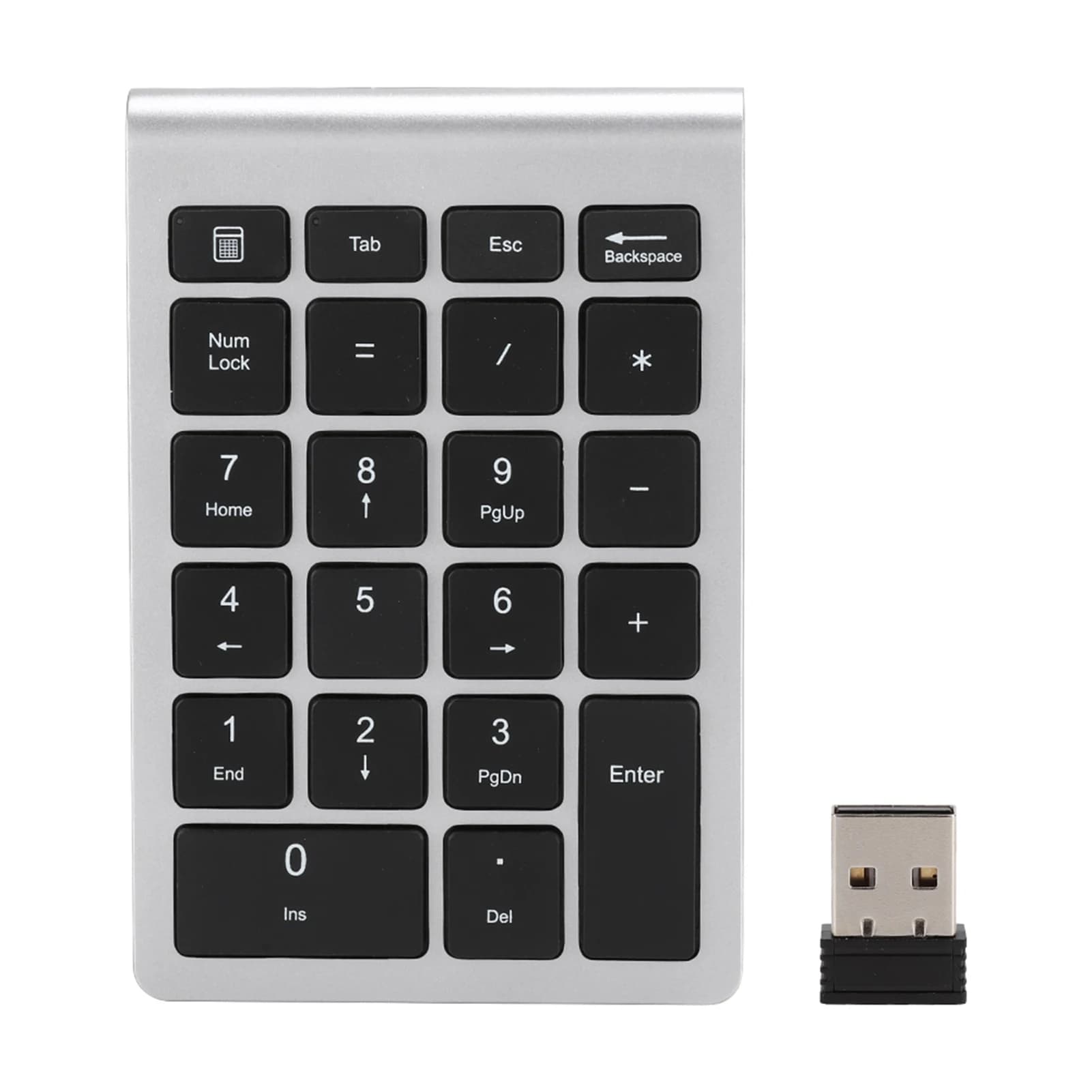 Mini clavier numérique sans fil avec récepteur, USB 2.4G, 22 prédire, RF304