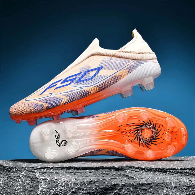Nouveaux hommes bottes de Football antidérapantes chaussures de Football de haute qualité crampons d