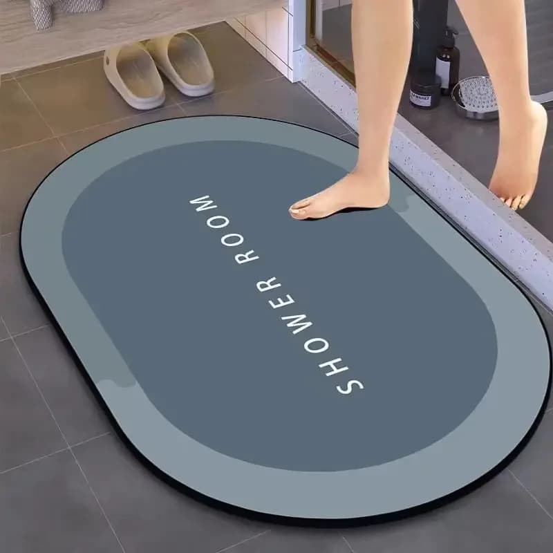 Tapis de salle de bain décoratif, antidérapant, à séchage rapide, résistant aux taches - Tapis de do