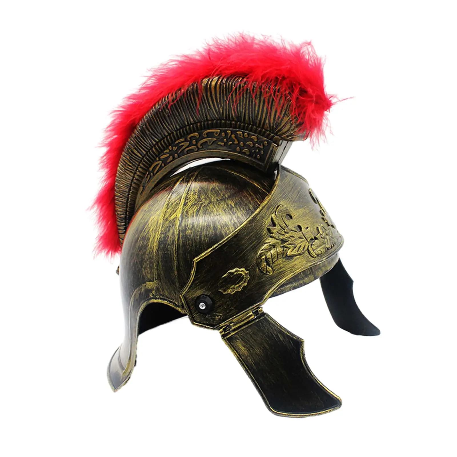 Casque de Samouraï avec Porcelaine Plporcelaine Vintage, oral alier Médiéval Portable, Costume de or