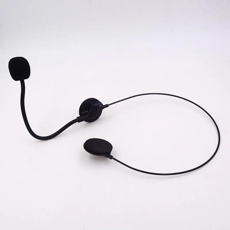 1 pièce Casque de chanteur avec microphone factice, accessoires de costume de rockstar pour concerts