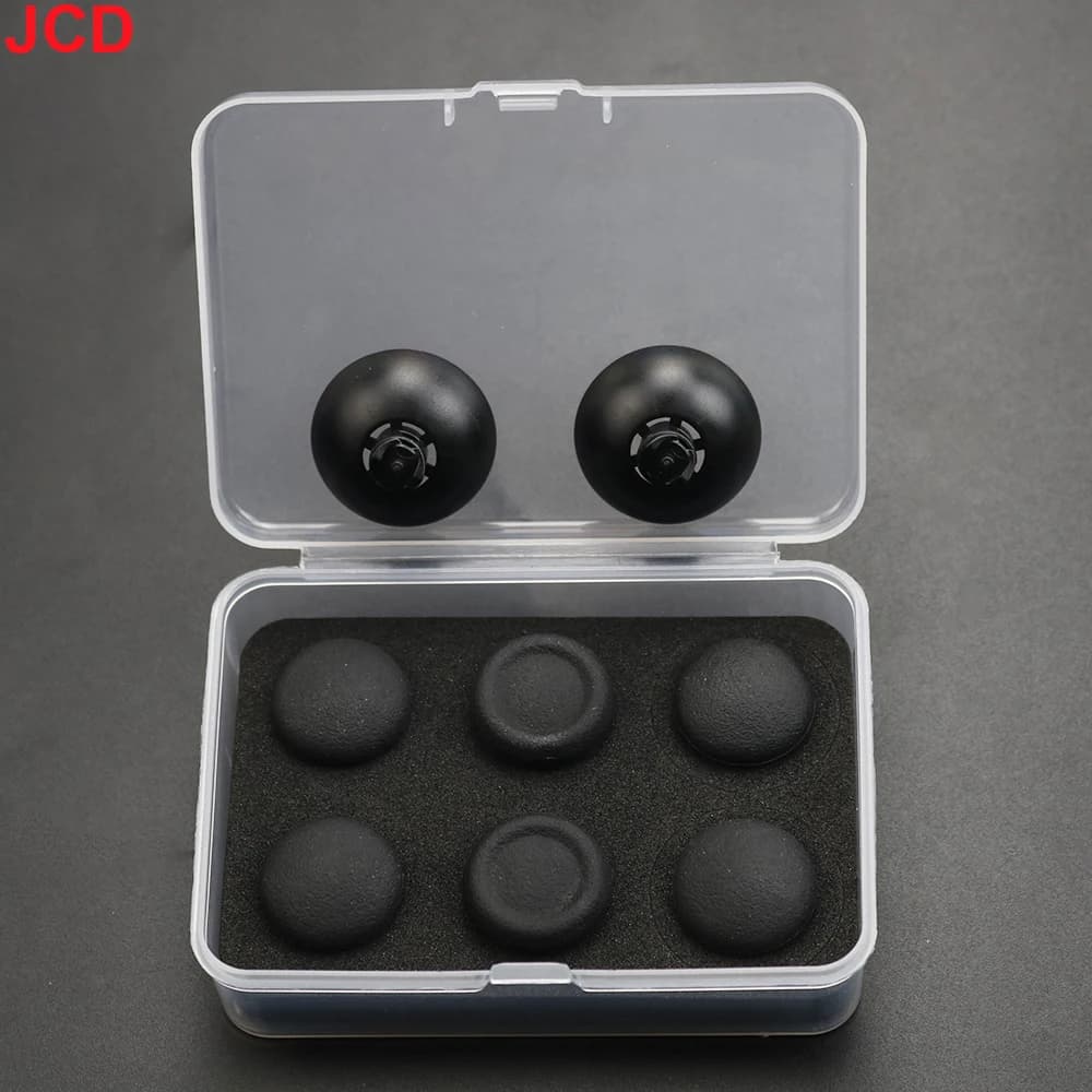 JCD pour manette de jeu PS4 PS5 Edge Elite, capuchons de joysticks métalliques hauts et bas, boutons