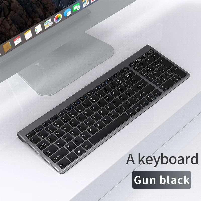 Ensemble clavier et souris sans fil Bluetooth 5.0 et 2.4G, Mini clavier multimédia, pour ordinateur