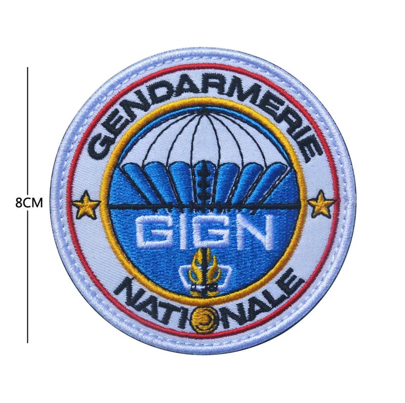 GIGN – patchs infrarouges en PVC pour gendarmerie française, tactique française réfléchissante, espr