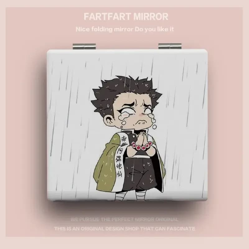 Demon Slayer Tokitou Muichirou Nezuko Animation Peripheral Cartoon Print Square, Portable Girls, Mul