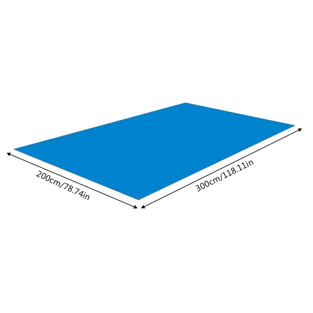 Tapis de piscine imperméable PE, tissu de sol de piscine, revêtement de sol de piscine rectangulaire