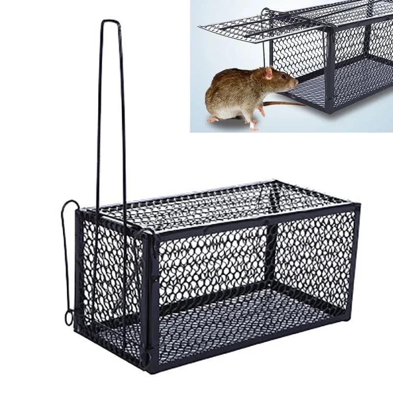 Piège à souris intelligent autobloquant, filet en fer ferme et sûr, collecteur de souris domestique