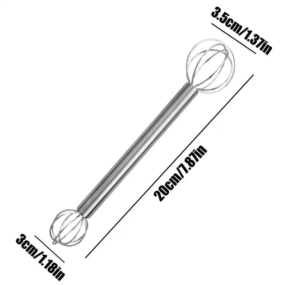 Miso – bâton d'agitation en acier inoxydable 304, fouet à Double tête, tondeuse manuelle de crème, c