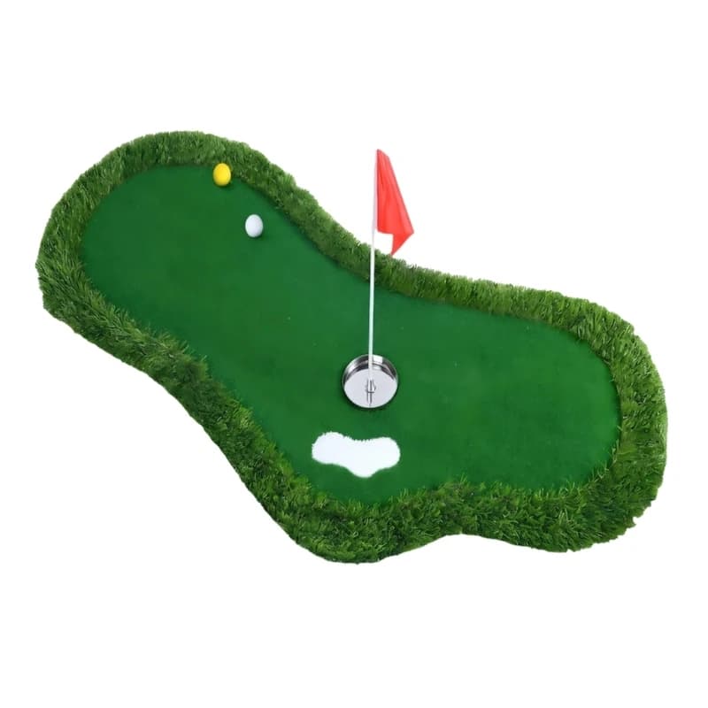 Tapis pratique Golf flottant avec tasse drapeau, pour piscine, Sports aquatiques, Base solide, simul