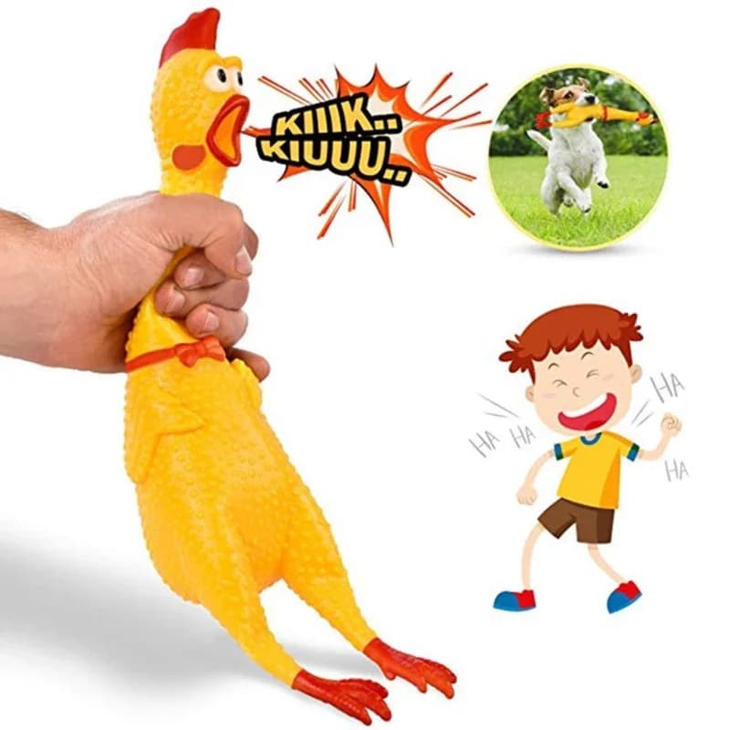 Poulet à presser, jouet pour animaux de compagnie, outil de décompression, évent de grincement, inté