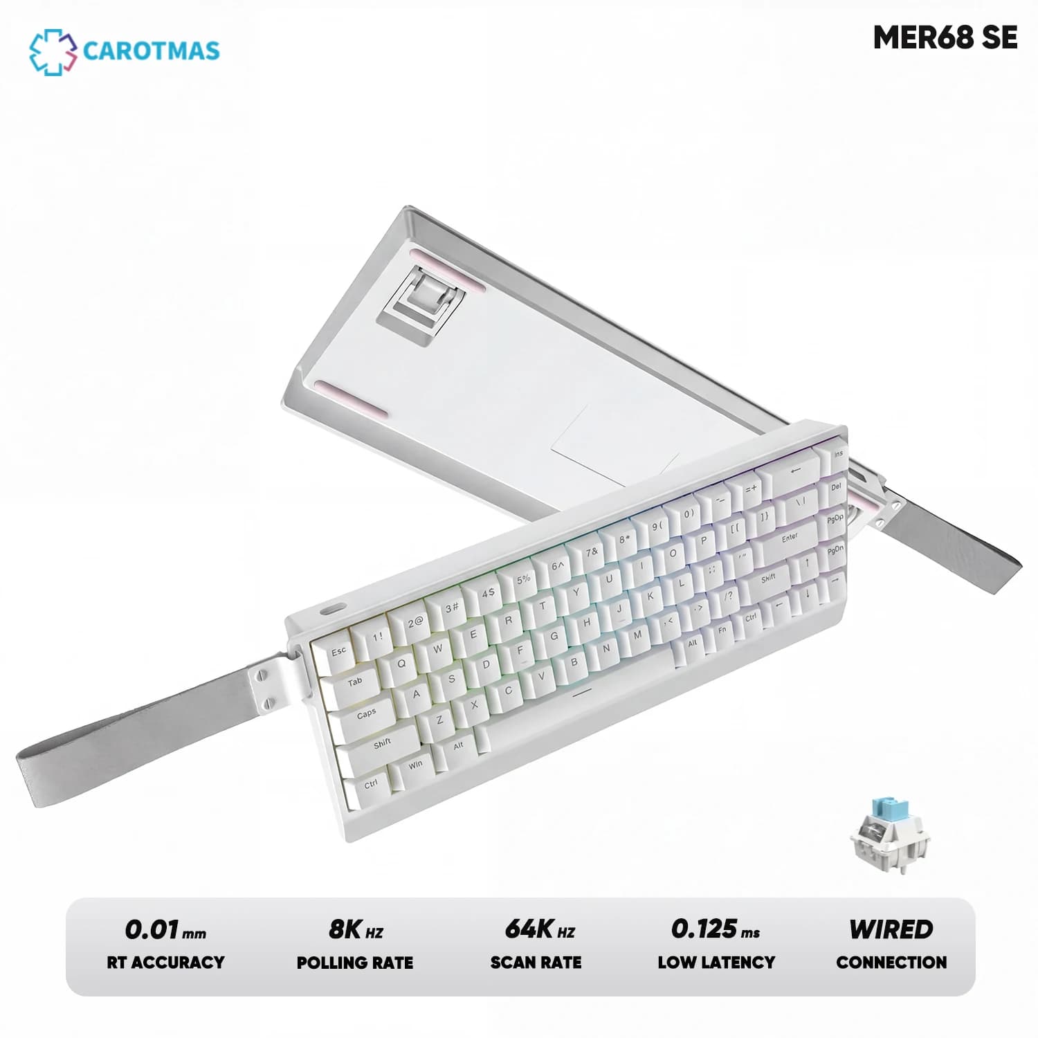 Clavier mécanique magnétique filaire pour gamer IROK Carotmas Mercury68 Mercury 68 Mercury68 Pro Mer