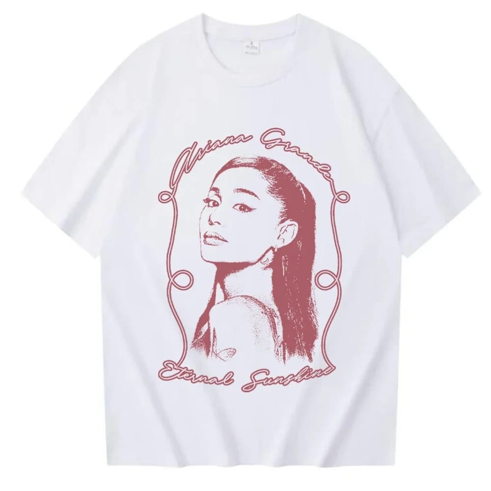 T-shirt imprimé Ariana Grande Eternal Sunshine pour hommes et femmes, décontracté, à la mode, respir