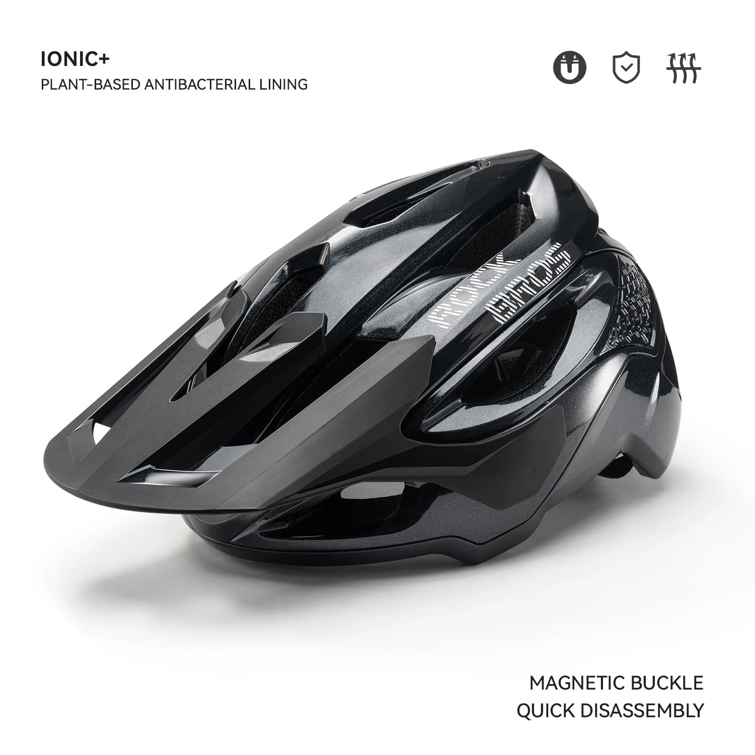 ROCKBROS casque de cyclisme bord élargi réglable haute résistance Protection de la tête casque de sé