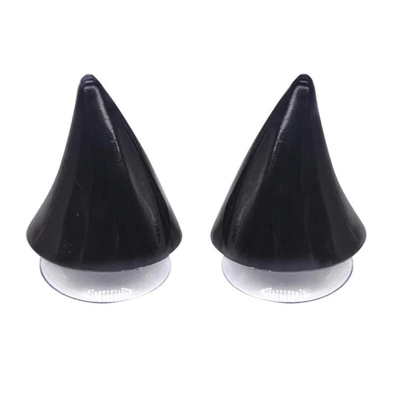 2 Pièces Accessoires de Décoration Personnalisés pour Casque Moto Tout-Terrain : Cornes en Caoutchou