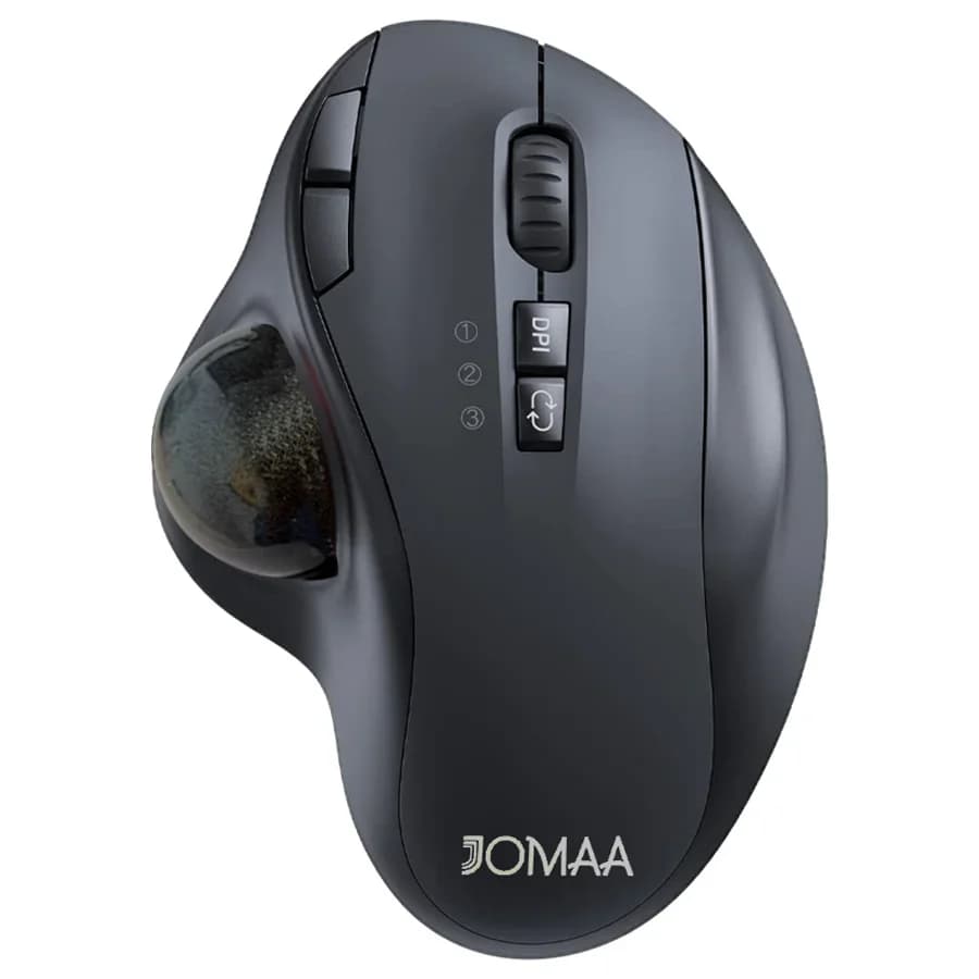 Jomaa-Souris de jeu aste, 2.4G + Bluetooth Trackball, pour Mac Windows, création professionnelle CAD