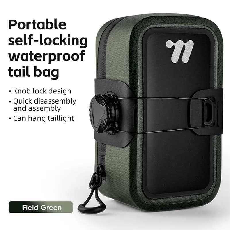 WEST BIKING-Sac de dégager de vélo 600D TPU sans couture et étanche, mini sacoche de dégager avec la