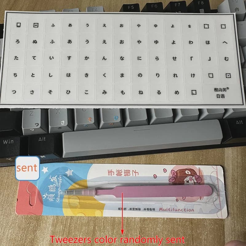 Autocollants de clavier en langue thaïlandaise et japonaise, pour ordinateurs de bureau et portables