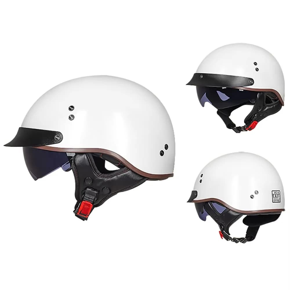 Casque de moto rétro d'été pour hommes et femmes, demi-casque de protection pour Motocross, Certific