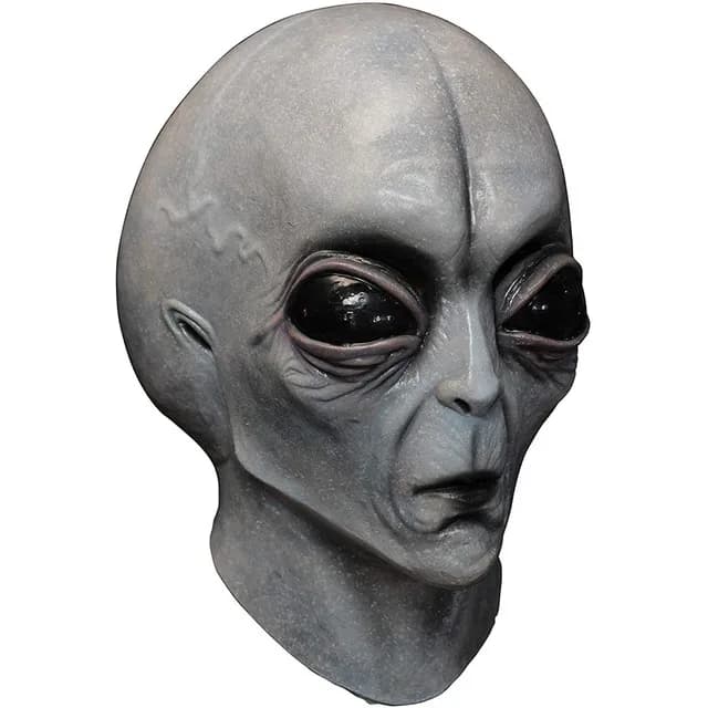 Casque extraterrestre UFO pour Halloween Cosplay, couvre-chef en Latex, Costume de fête d'horreur, a
