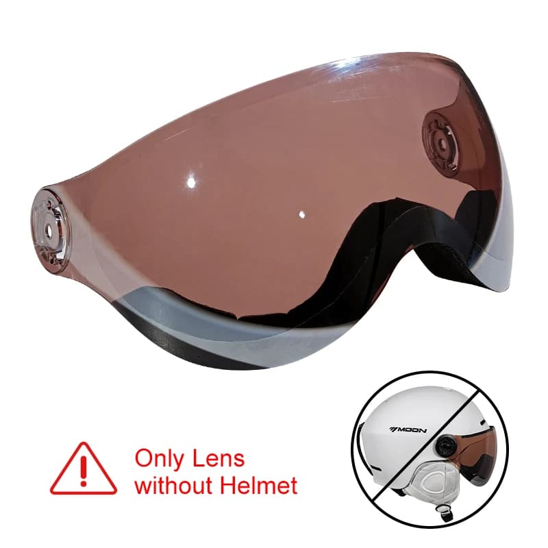 MOON-casque de ski avec lunettes, visière de neige, formage, équipement de sécurité, sports de plein