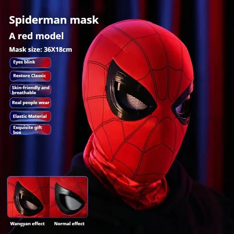 Casque portable SpidSuffolk pour enfants, jouets de chargement Spider-Man, périphérique d'anime, mas