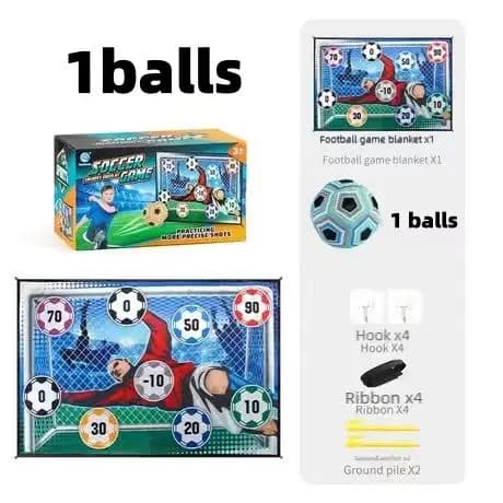 Ensemble de jeu de football pour enfants, tapis de jeu de football pliable en flanelle avec buts num
