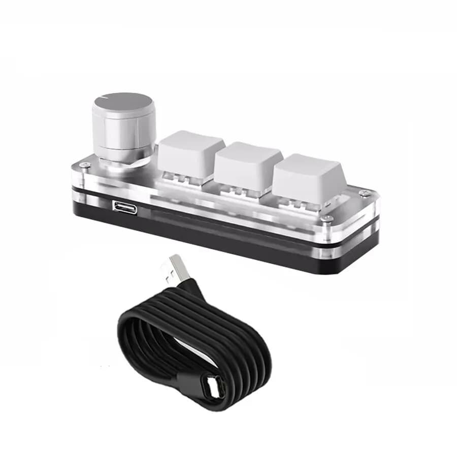 Mini clavier mécanique de jeu Partenaires RVB, pigments personnalisés, claviers à bouton 3 prédire p
