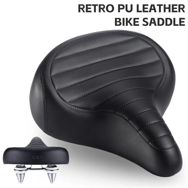 WEST BIKING – selle de vélo rétro ergonomique, élargie et épaisse, pour vélo de route, douce et conf