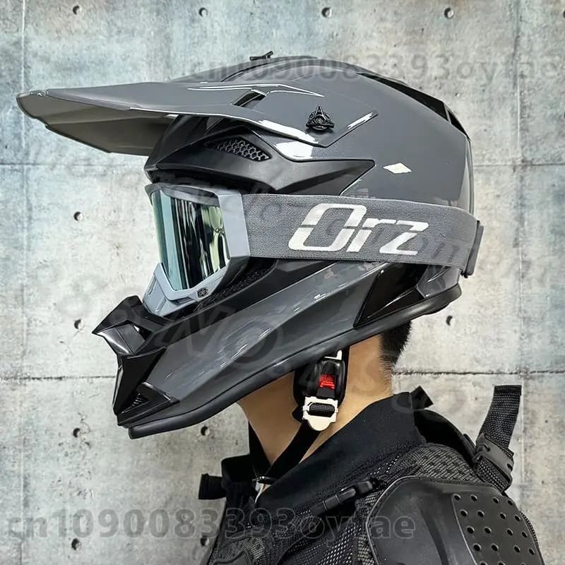 Casques de course de motocross professionnels ORZ, casques de moto tout-terrain, casques de VTT, cas