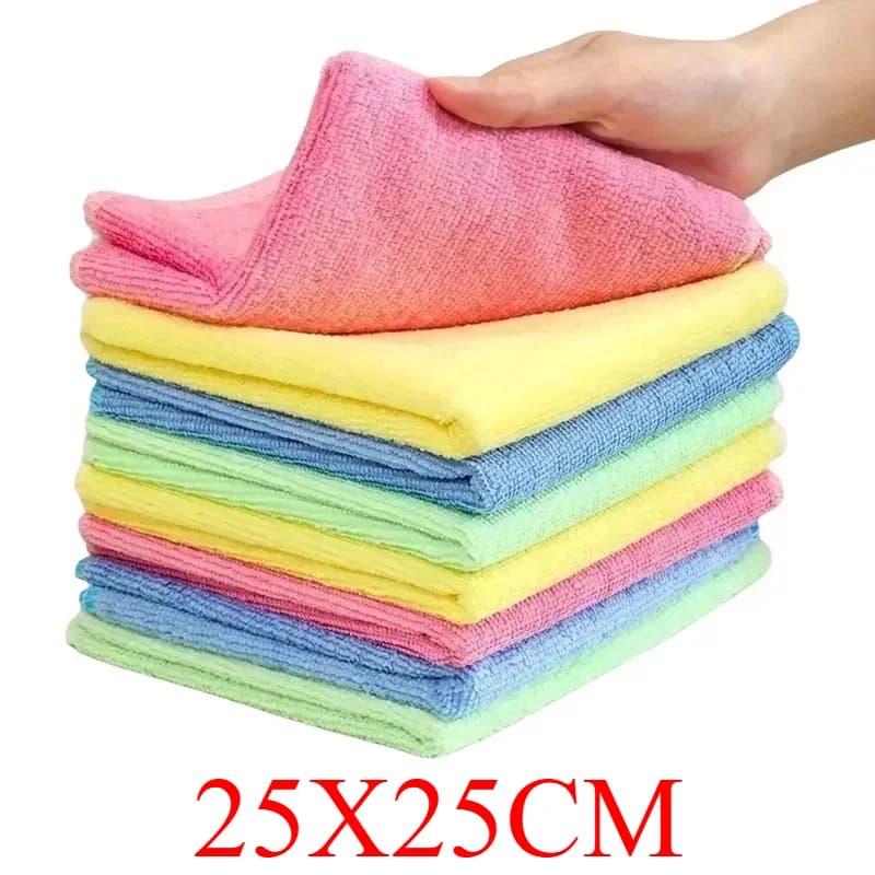 Paquet de 3/5/10/20 chiffons de nettoyage de qualité supérieure-serviettes en microfibre douce pour