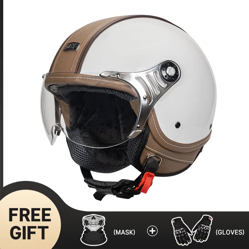 Casque de moto électrique Standard DOT, grande circonférence de la tête, quatre saisons, universel,