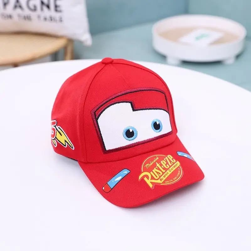 Lightning McQueen printemps, automne et été chapeau pour enfants voitures de dessin animé chapeau à