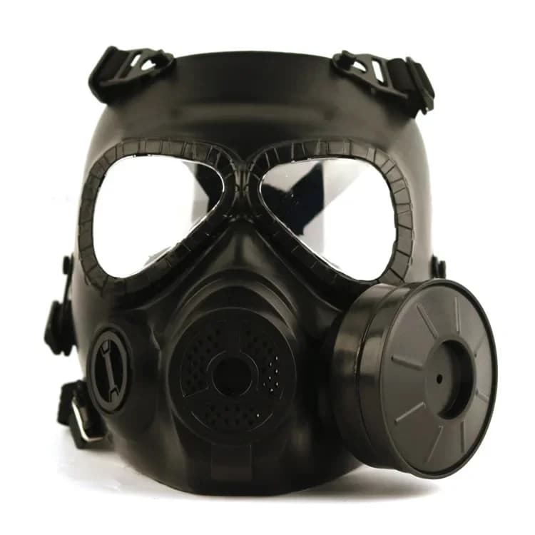 Masque à gaz intégral militaire, casque de protection de terrain CS, masque commando, 1 pièce