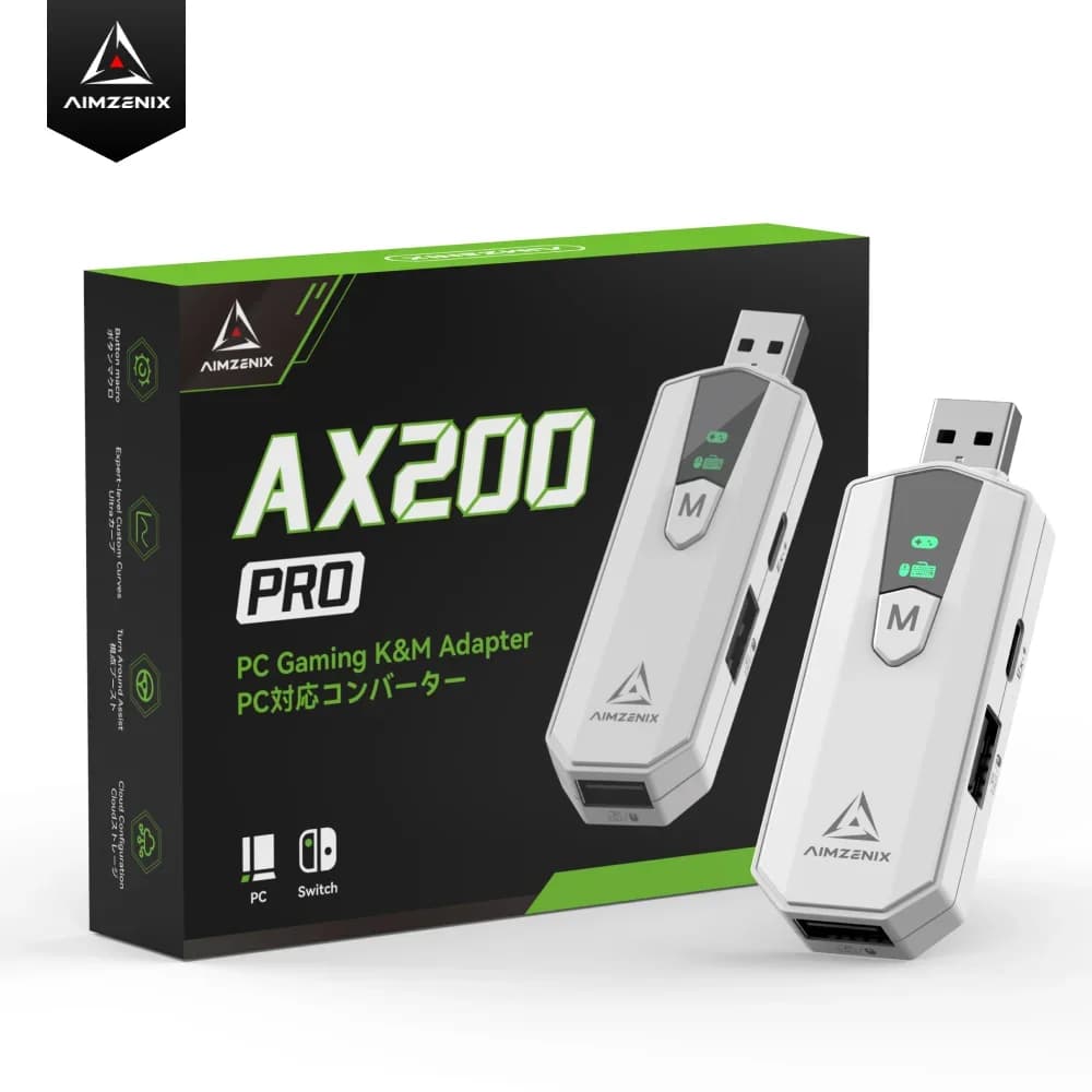 Adaptateur clavier et souris AIMZENIX AX200PRO, convertisseur haute performance | Compatible avec
