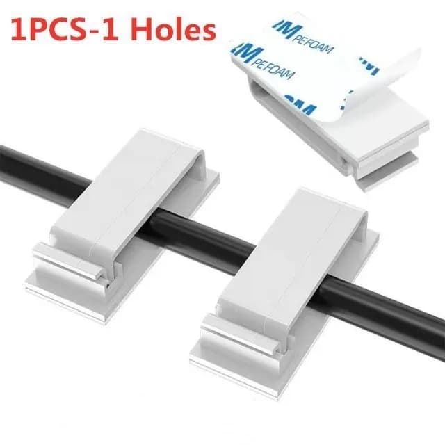 Organisateur de câbles, gestion de câbles, support de fil, enrouleur de câble USB Flexible, Clips en