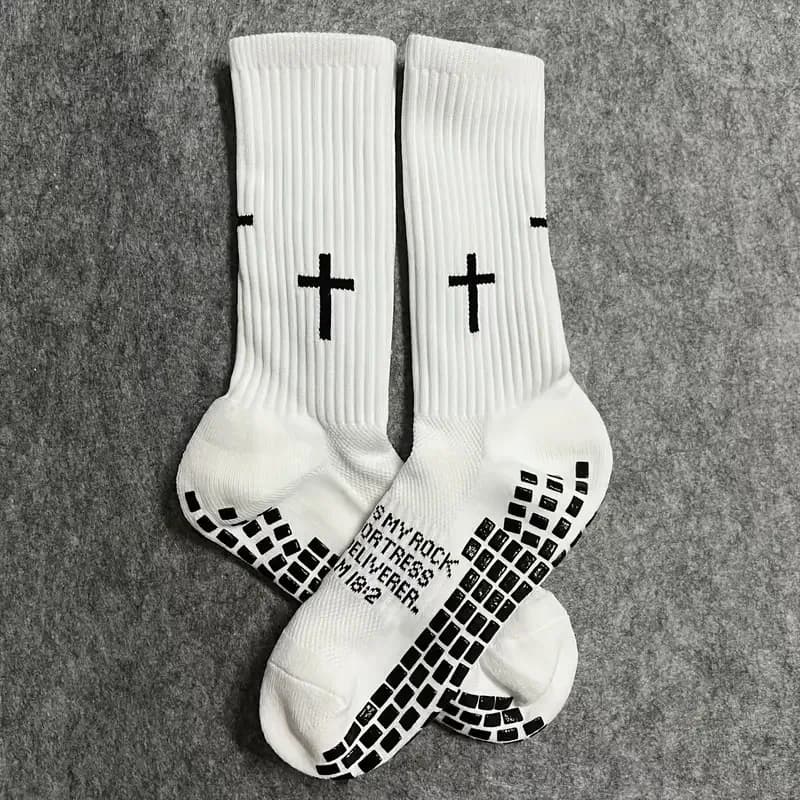 Chaussettes de sport décontractées, imprimées, antidérapantes, pour le football, chaussettes profess