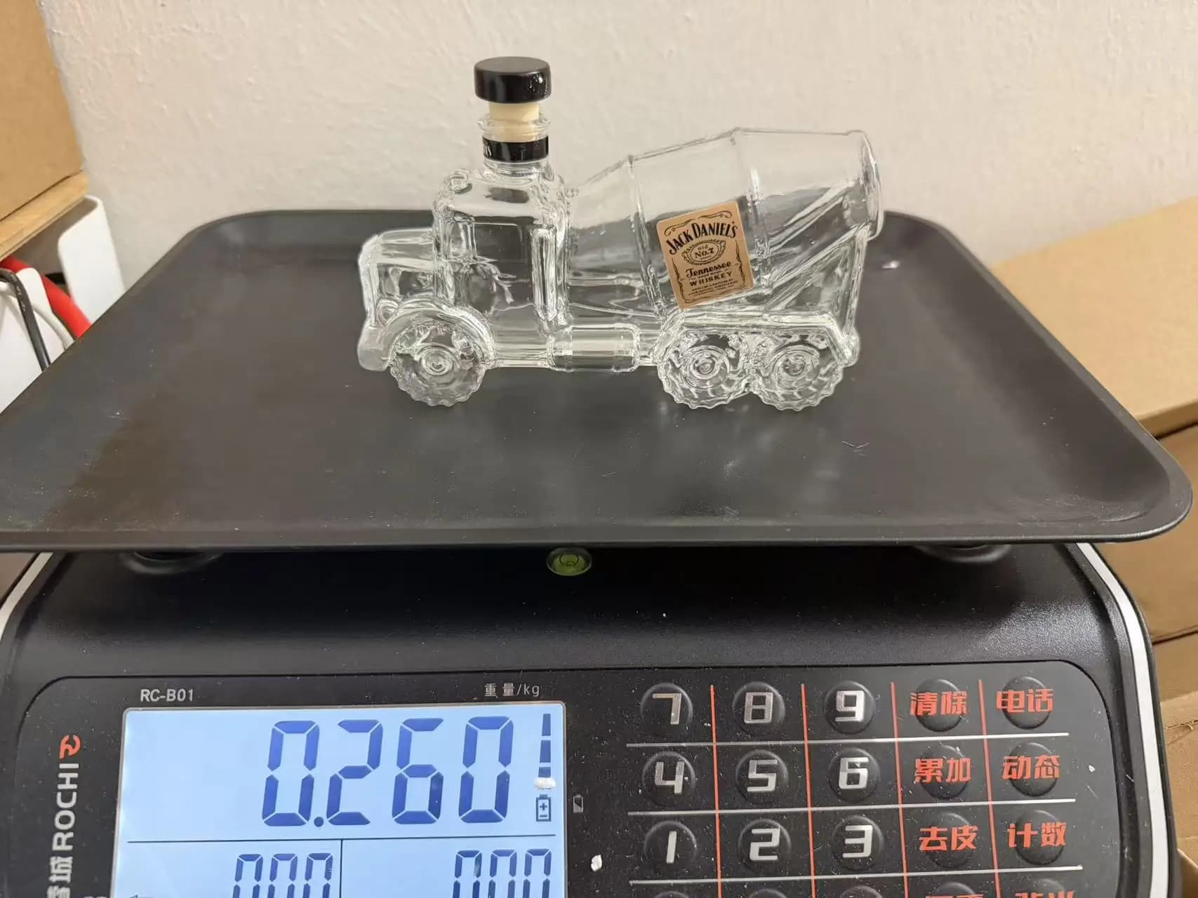 Carafe à whisky bourbon en forme de camion unique, décoration de bar et cadeau de collection