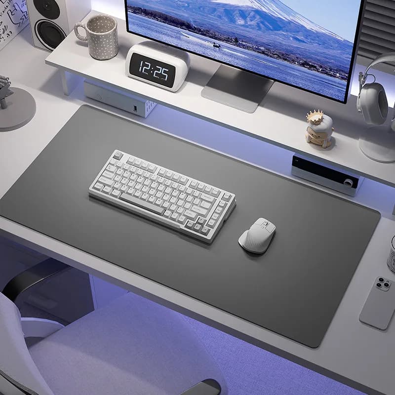 Tapis de bureau en cuir, grand tapis d'ordinateur pour bureau, tapis de souris et clavier, protecteu