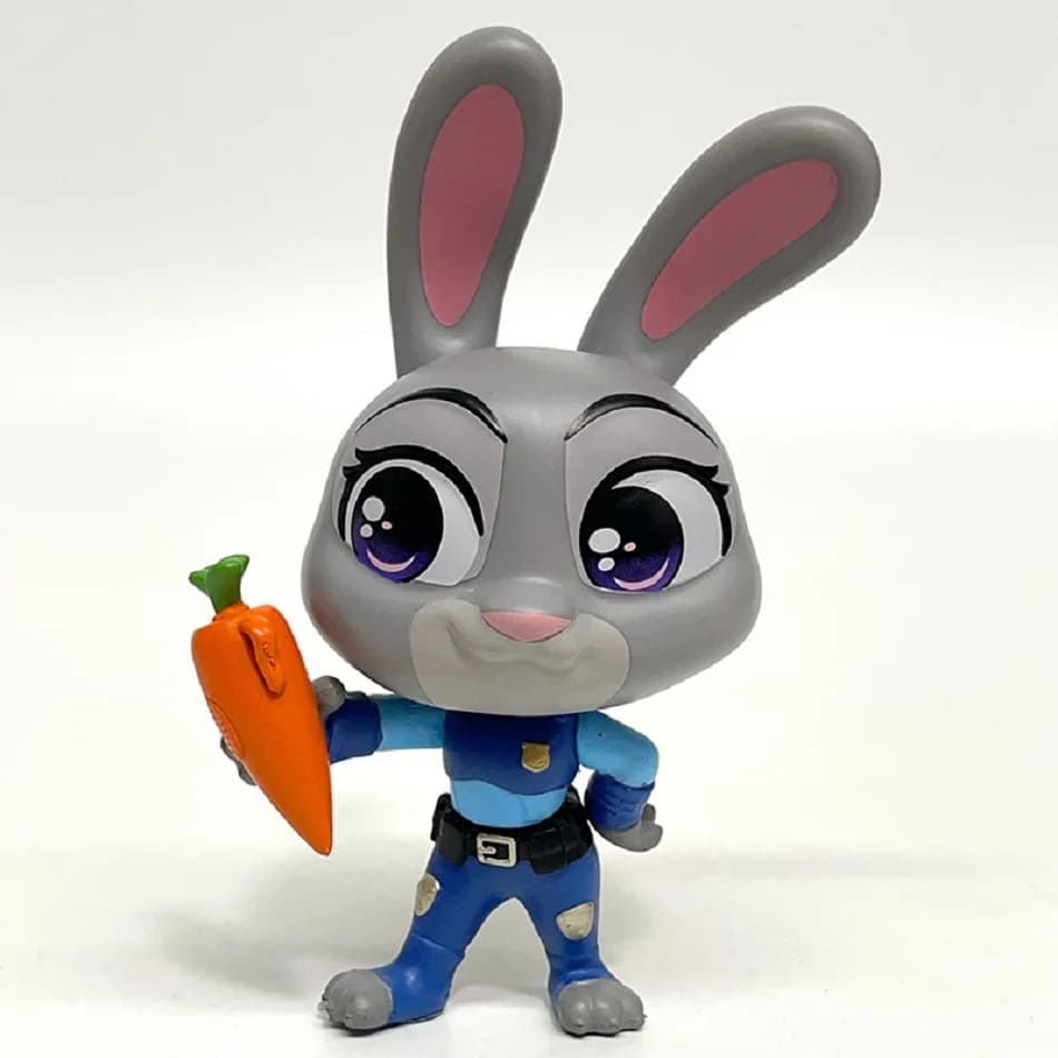 Zootopia Judy lapin Nick Fox modèle fait à la main dessin animé mignon périphérique modèle à collect