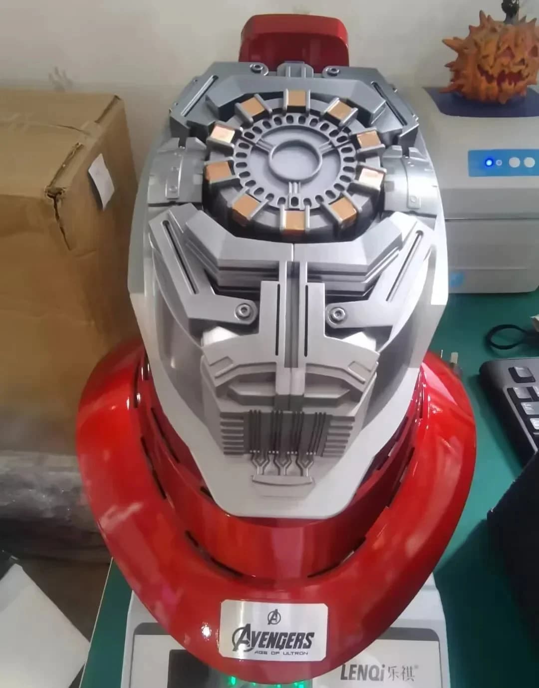 Casque Iron Man Mk5 The Avengers 1/1, transformable, à commande vocale, ouverture et fermeture élect
