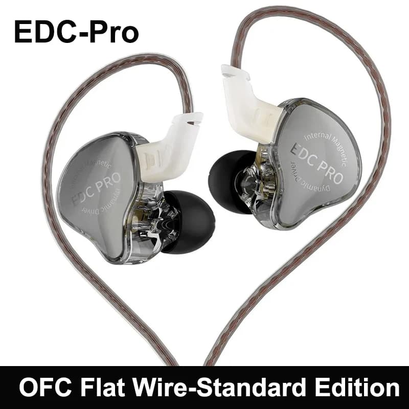 Nouveau KZ EDC Pro casque dynamique dans l'oreille moniteur HiFi filaire casque basse stéréo jeu mus