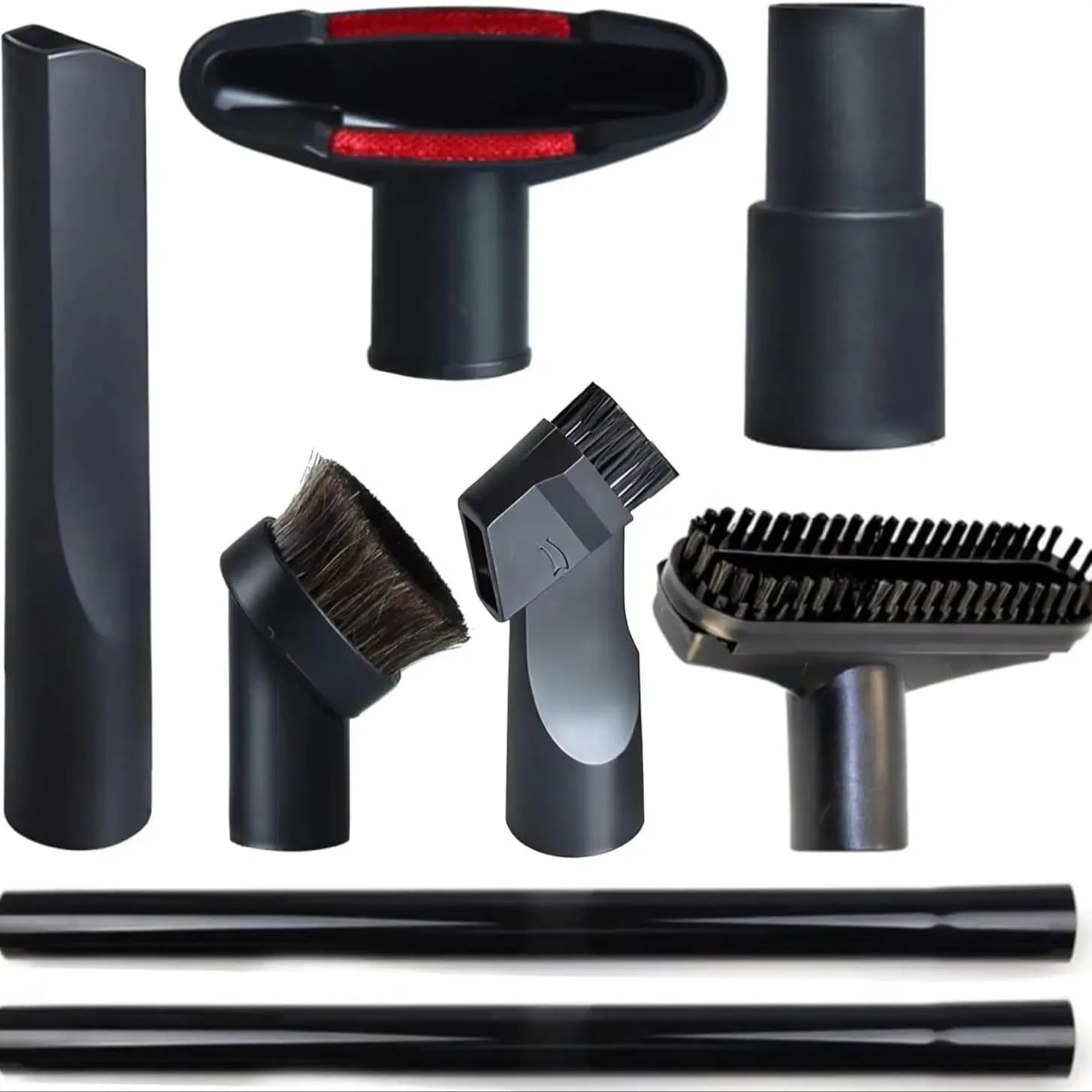 Accessoires pour aspirateur, ensemble de 9 pièces : embout plat, brosse pour canapé, brosse à poils,