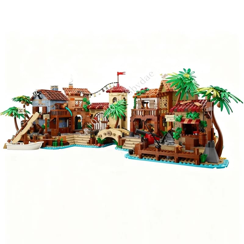 4005 pièces les voleurs de Tortuga MOC streetview vacances Puzzles ensembles Architecture créative n