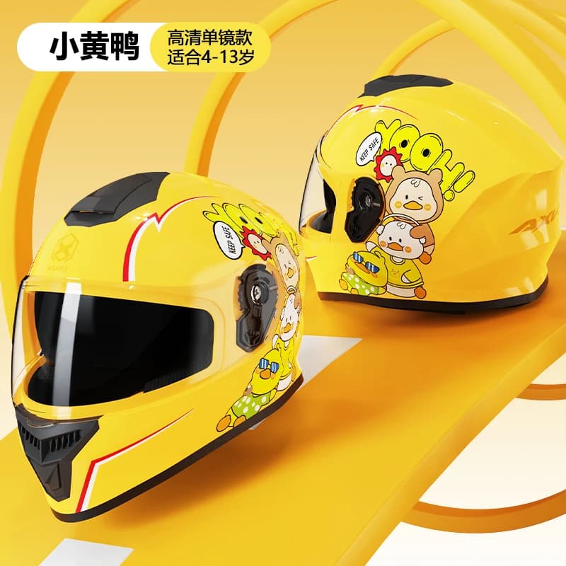 Casque pour enfants voiture électrique dessin animé mignon quatre saisons moto universelle garçons e