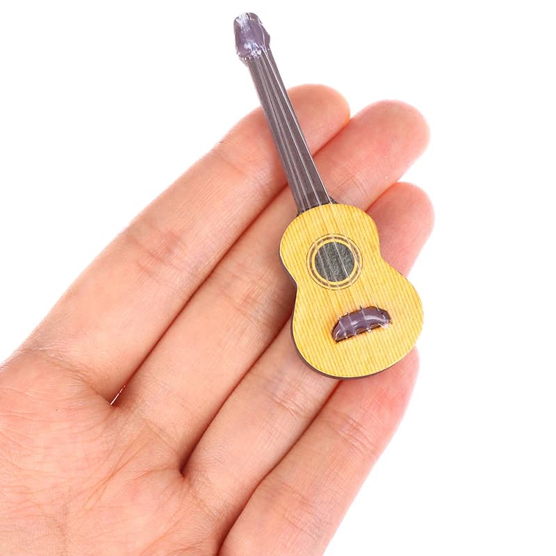 【Nouveau】 Accessoires de guitare miniatures pour maison de poupée 1:12, instrument décoratif pour ma