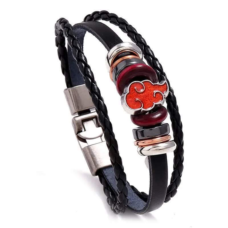 Bracelet mignon de dessin animé NARUTO, bracelet bidimensionnel pour étudiant, bracelet rétro tressé