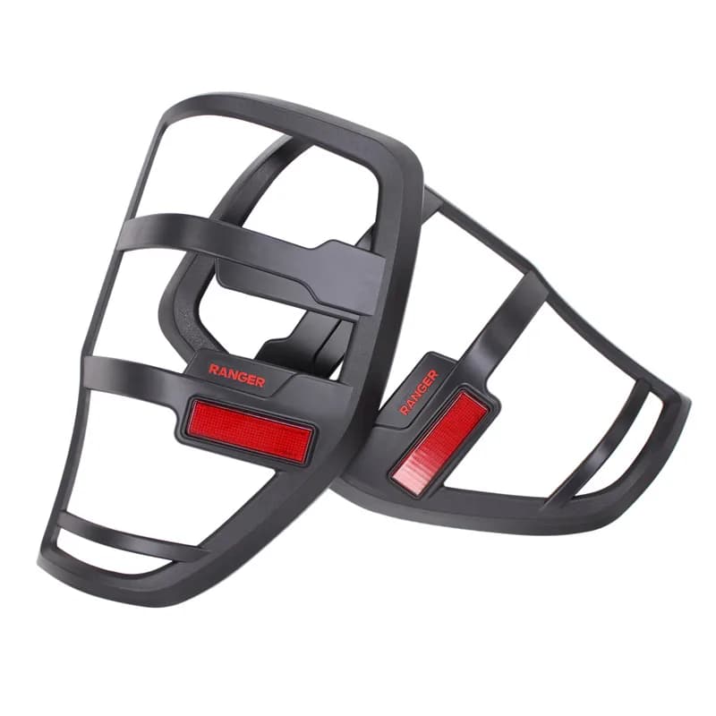 Couvercle de feu arrière noir mat, accessoires pour Ford Ranger 2012 – 2021 T6 T7 T8 Wildtrak Raptor